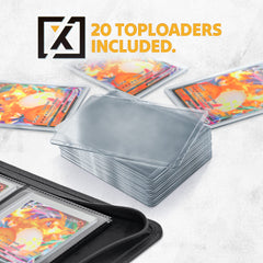 HOMEXPRO X PRO binder open pages reveal 9-pocket layout for safe card display