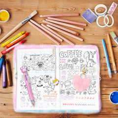 Homicozy clicky multicolor pen enables vibrant writing and doodling.