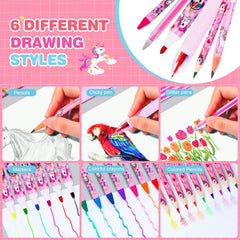 Homicozy glitter gel pens add sparkle to doodles and crafts.