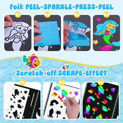 Homicozy rainbow scratch art cards spark imaginative play