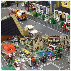 Homikidy baseplates stacked vertically encourage tall, imaginative structures.