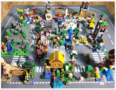 Homikidy road base plates 12-pack display enables expansive city road setups.