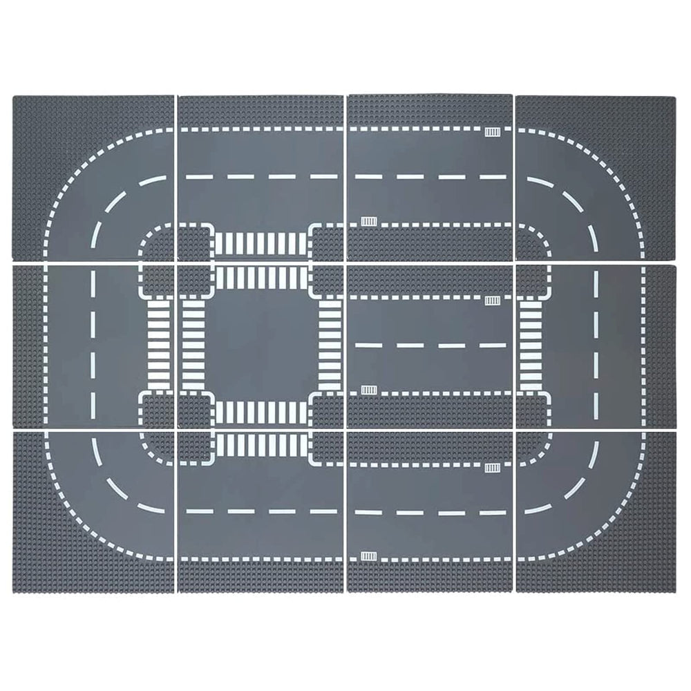 Homikidy road base plates straight segment for building realistic road layouts.