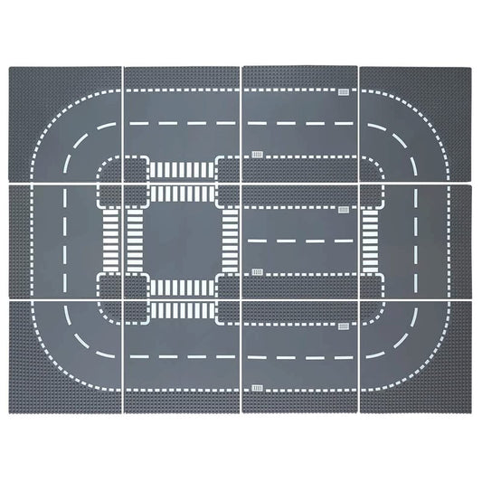 Homikidy road base plates straight segment for building realistic road layouts.