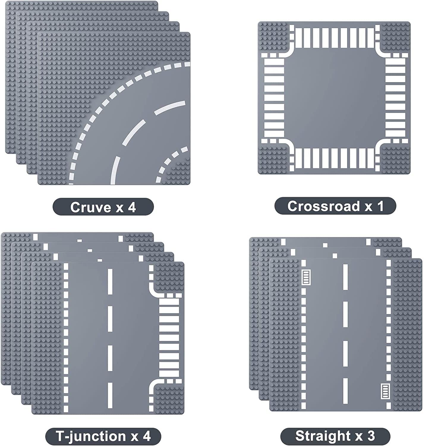 Homikidy road base plates T-junction enhances intersection creativity in playrooms.