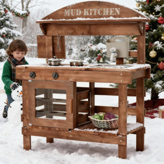 Homman mud kitchen backyard play area for creative sessions