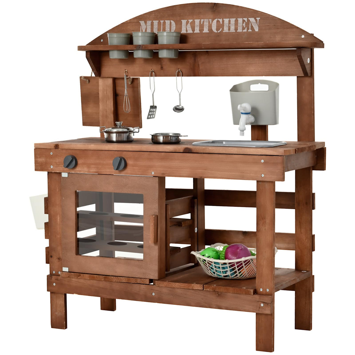 Homman mud kitchen kids stove top for imaginative outdoor play