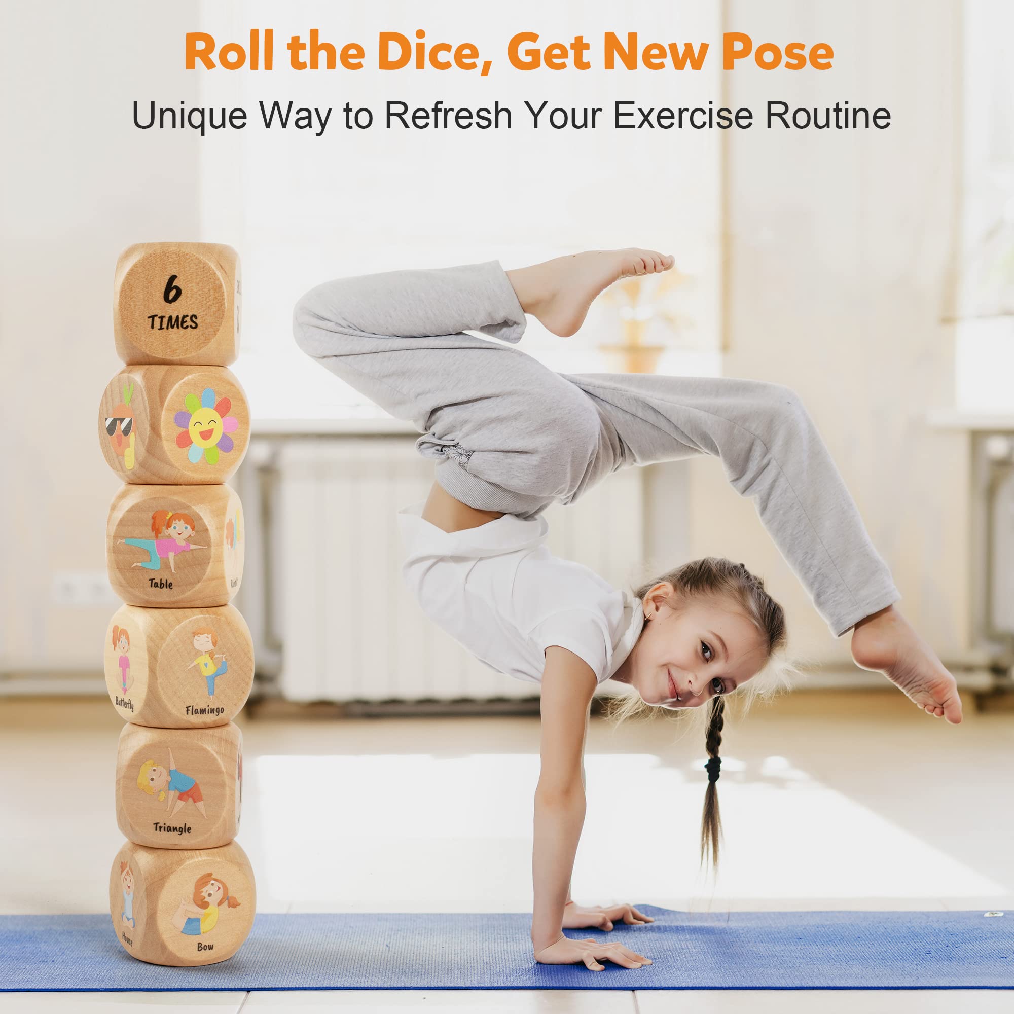 Homotte kids yoga playset captured during a fun family activity.