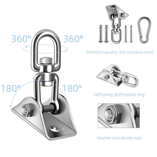 Stainless steel 360 rotate hanger showing durable anti-rust finish