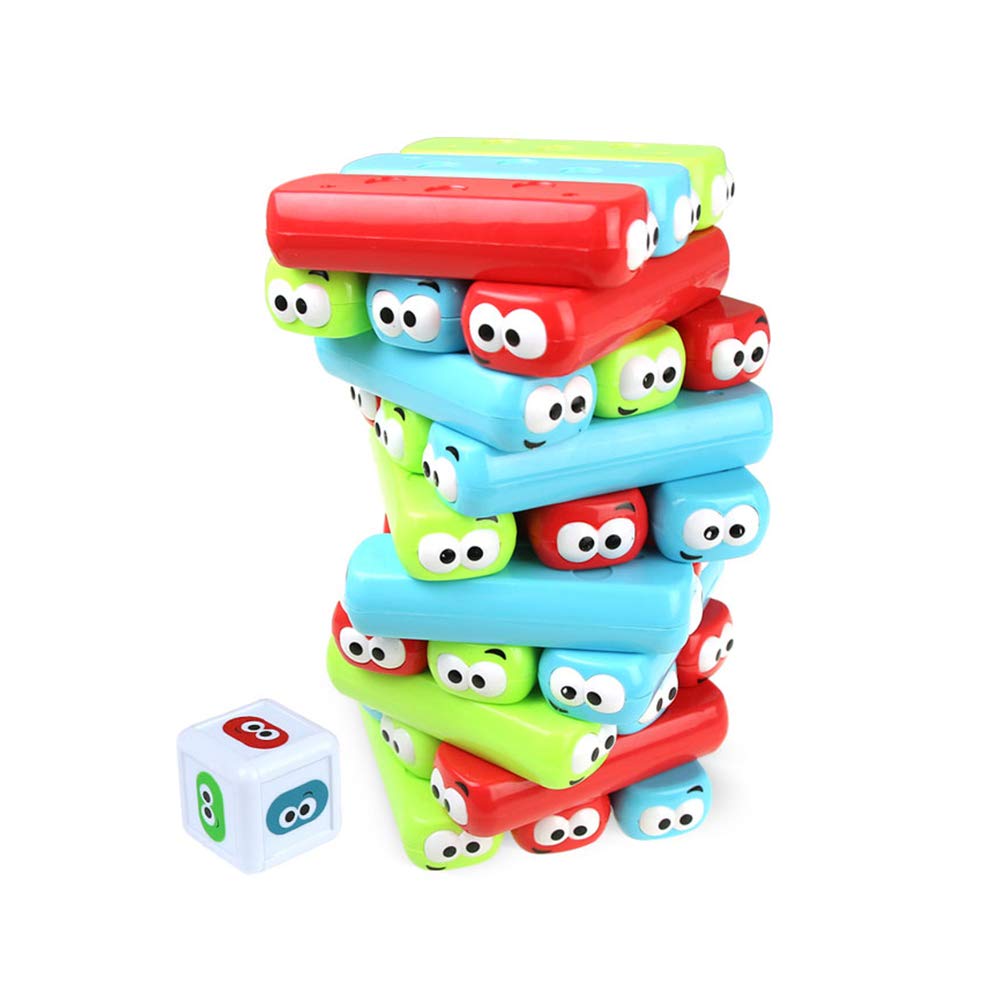 HOMSEEK blocks feature playful faces to engage kids during play.