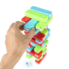 HOMSEEK durable ABS plastic building blocks withstand energetic topple games.
