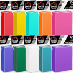 Homthy 1000-count card sleeves toploaders protect standard trading cards.