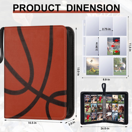 Homthy 900-pockets binder spread open shows easy access and insertion