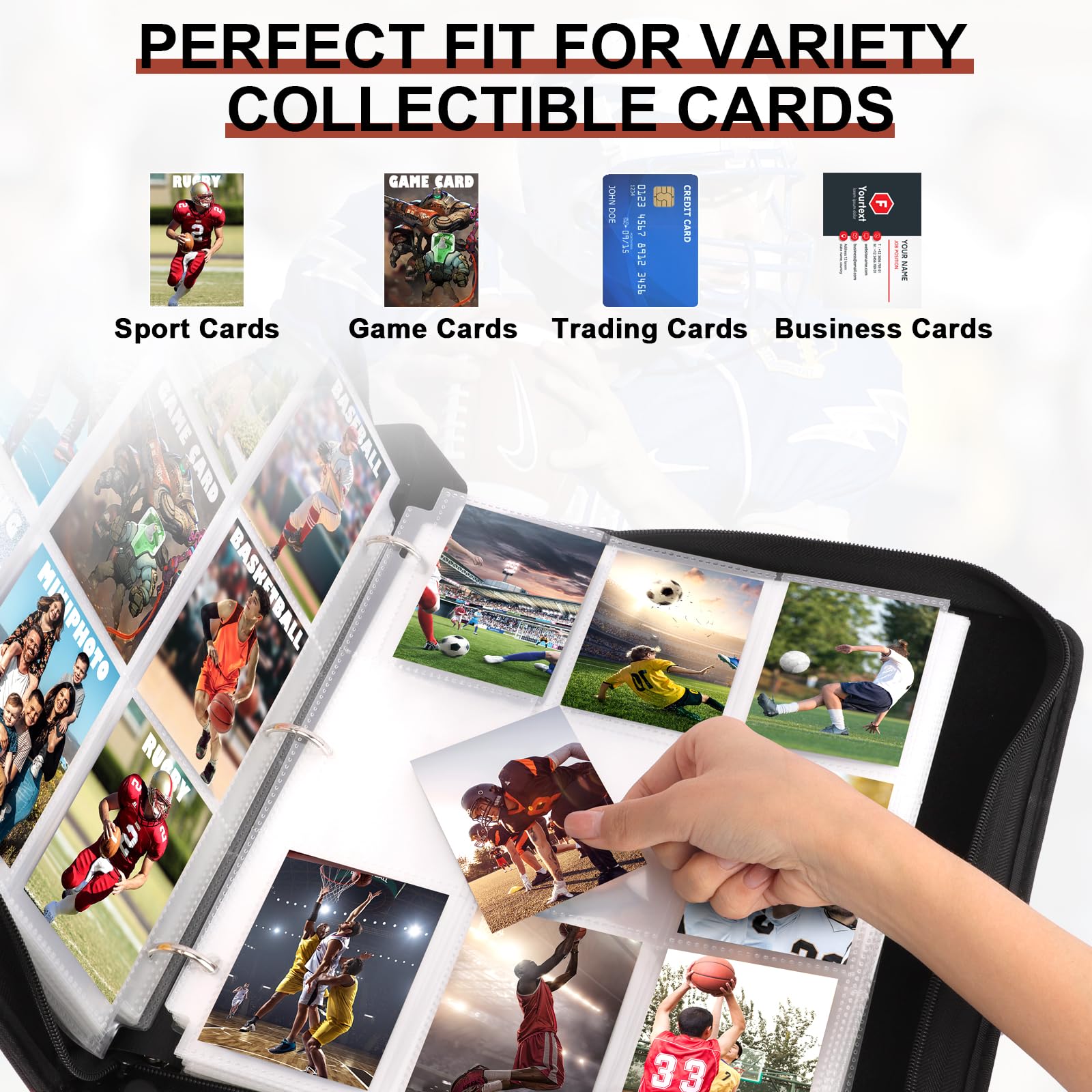 Homthy travel-friendly binder strap enables easy transport to events