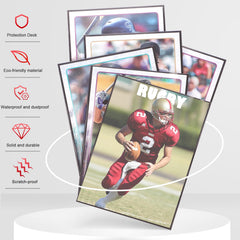Homthy non-PVC acid-free polypropylene ensures durable, scratch-resistant card protection.