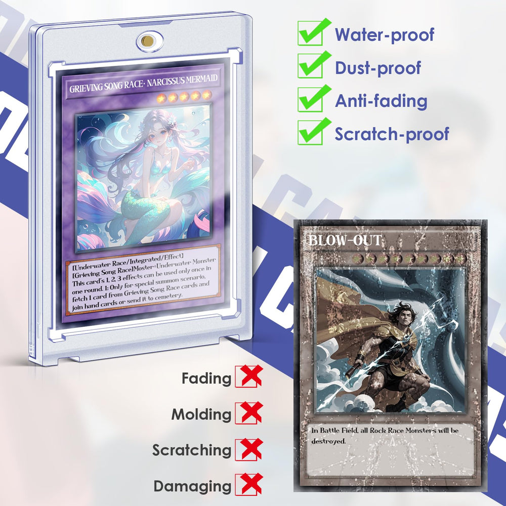Homthy case fits standard-size MTG and sports cards for easy storage.