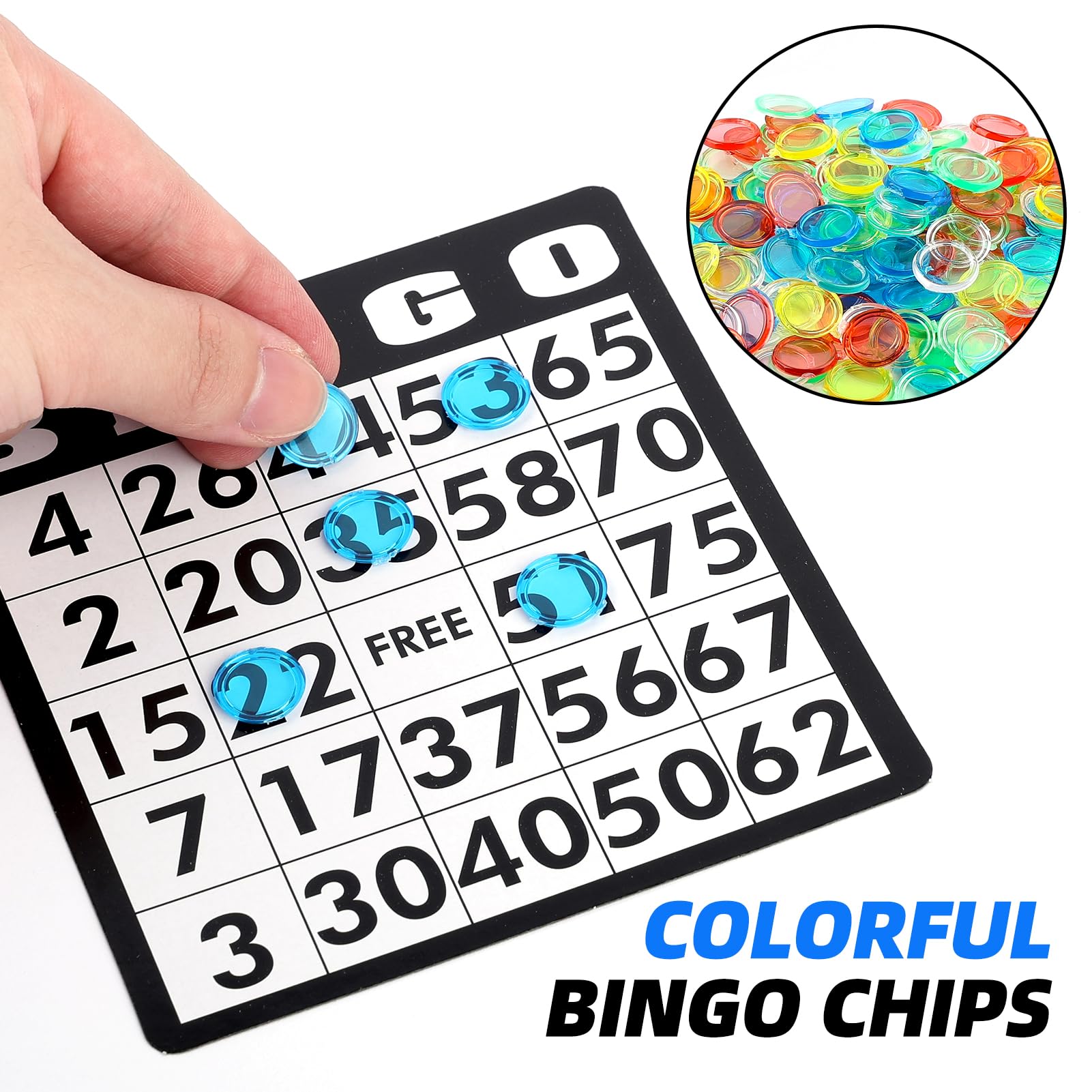 Homwom 150 colorful chips enable quick placements