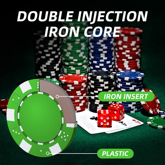 Homwom red chip detail pattern highlights premium casino-like feel