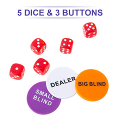Homwom dealer button included for smooth Holdem rounds