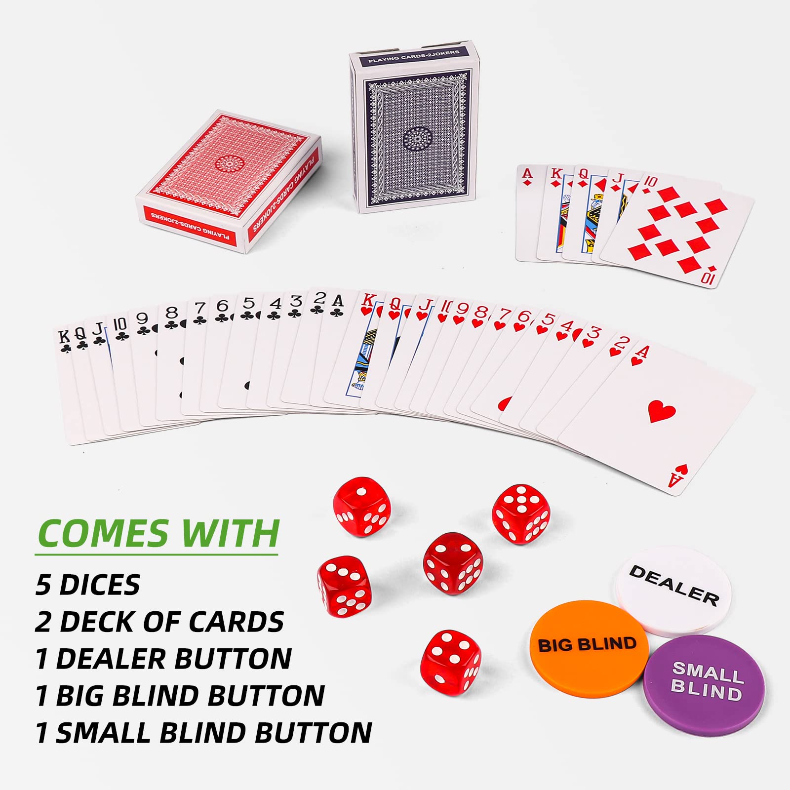 Homwom 500pcs aluminum case closed, compact and portable for storage