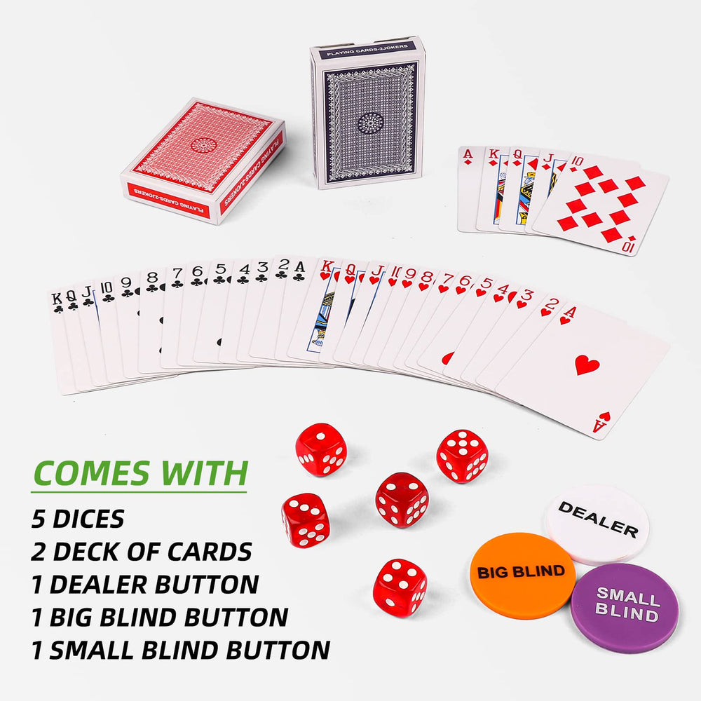 Homwom 500pcs aluminum case closed, compact and portable for storage