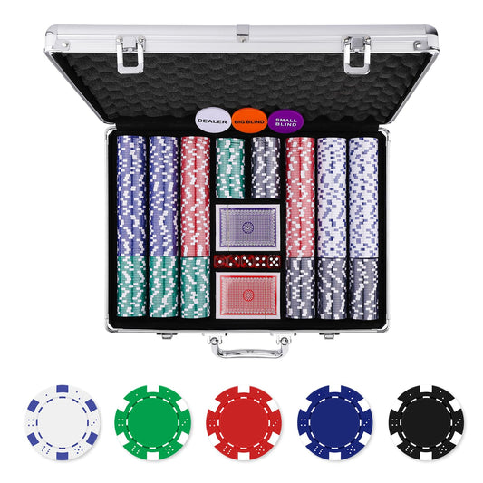 Homwom 500pcs poker chips red close-up showing casino-grade feel for home games
