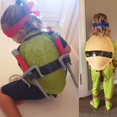 Homyfy DEAMNAI turtle costume fork weapon adds playful, safe props.