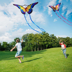 Honbo Butterfly Kite nylon fabric resists tearing for outdoor use.