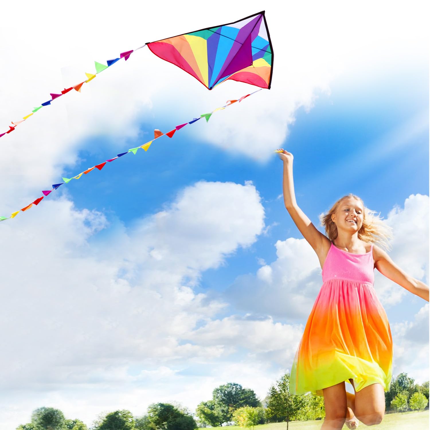 Honbo delta kite includes a 300-foot anti-tangle line for smooth launches.
