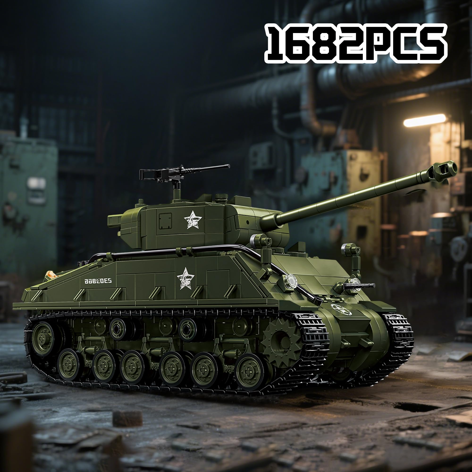 Honchoes M4 Sherman build kit with illustrated instructions for easier assembly.