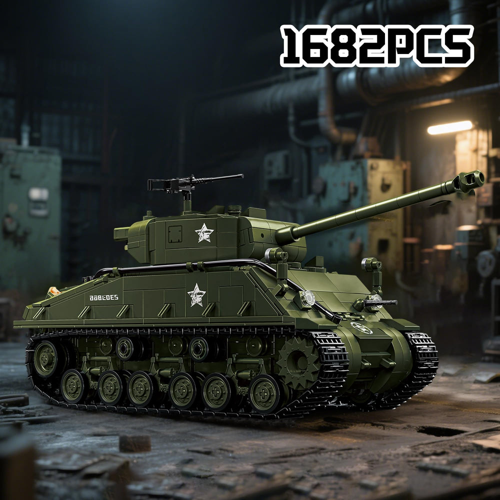 Honchoes M4 Sherman build kit with illustrated instructions for easier assembly.