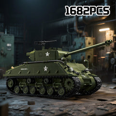 Honchoes M4 Sherman build kit with illustrated instructions for easier assembly.