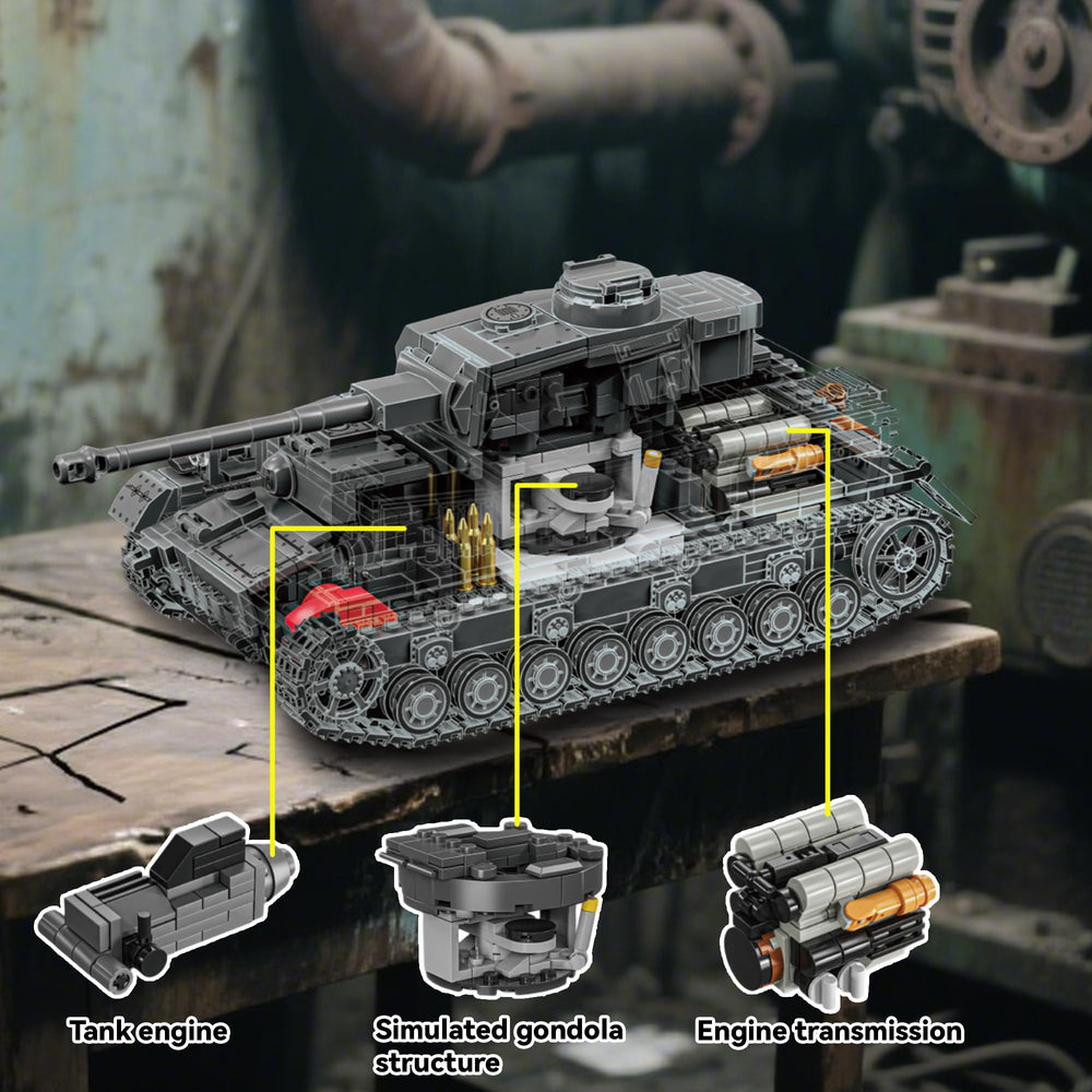 honchoes Panzer IV tanks 1-28 scale model emphasizes authentic detailing