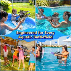 Honeasort water gun with automatic suction for steady spray.