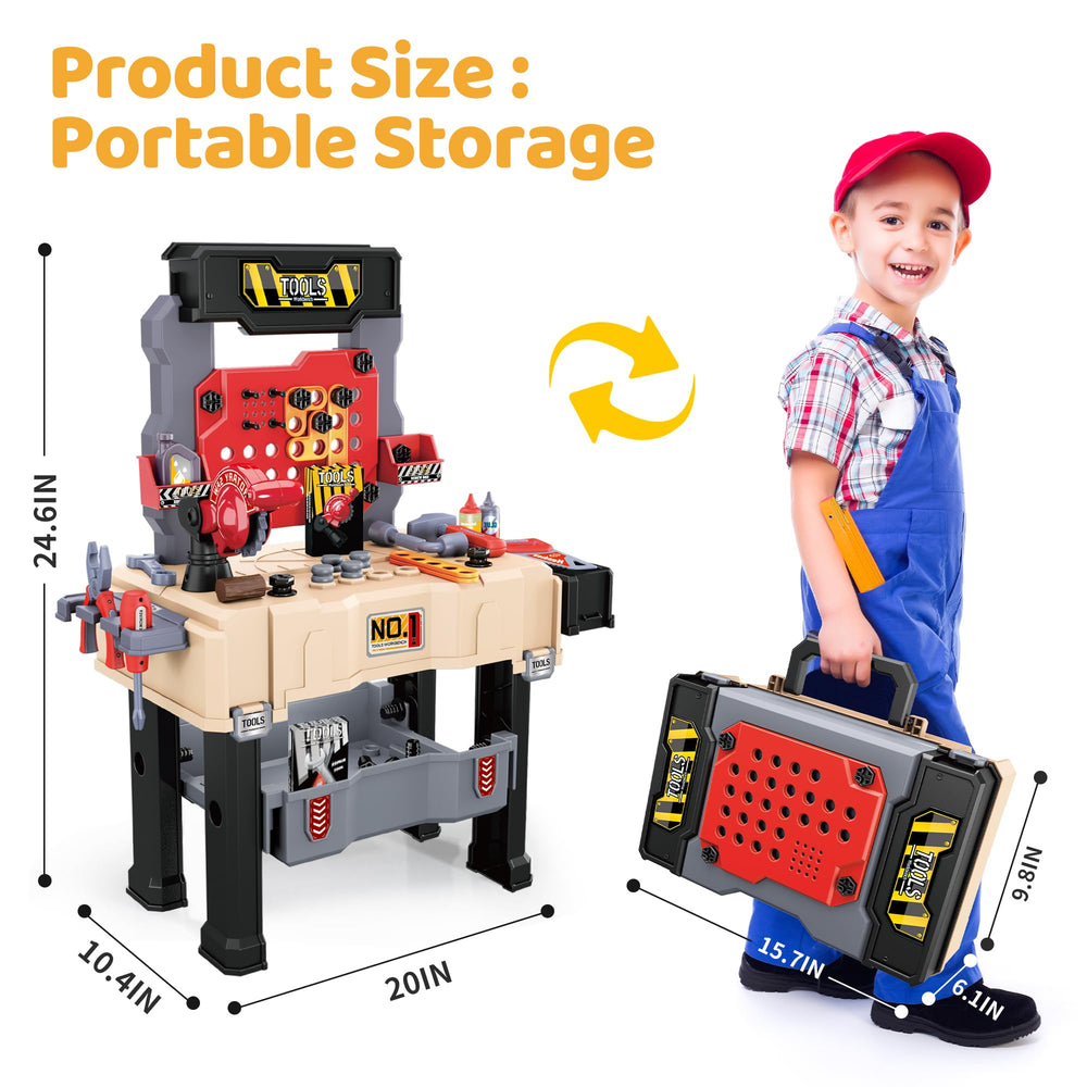 Toolbox to bench transformable design by Honeystar for versatile play.