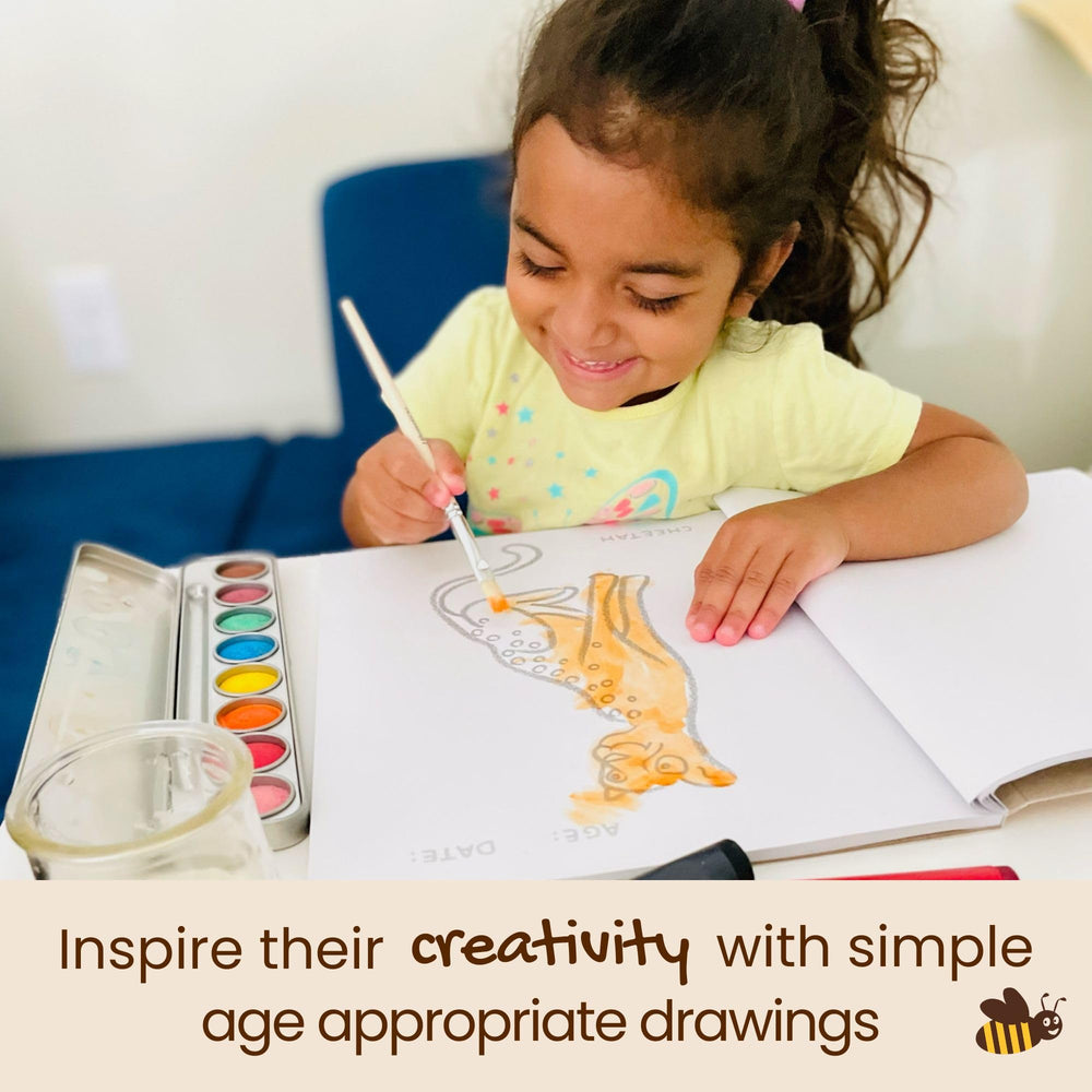 Honeysticks endangered animal silhouettes invite gentle coloring and exploration.