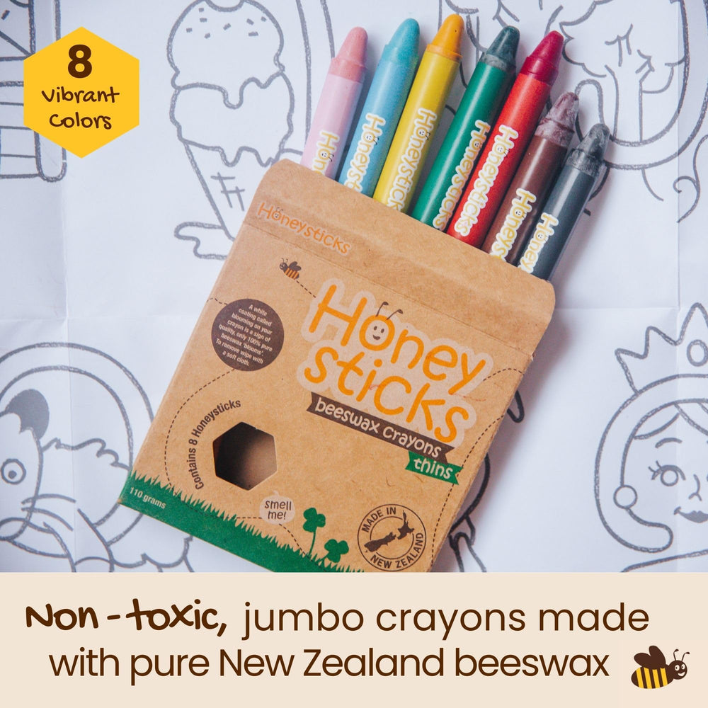 Honeysticks giant poster Numbers and Alphabet builds early literacy