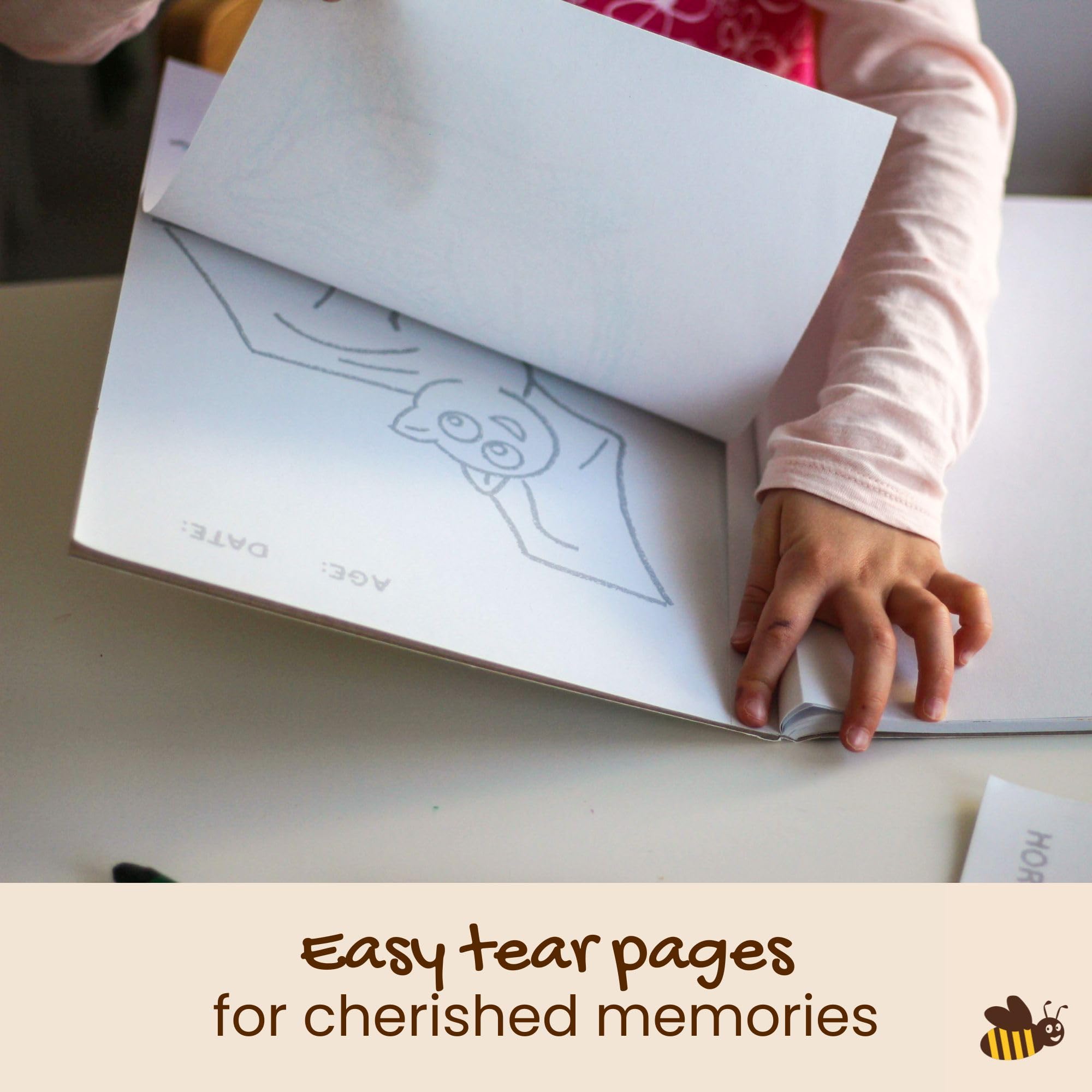 Honeysticks My First Coloring Book durable hardcover supports enthusiastic coloring sessions.