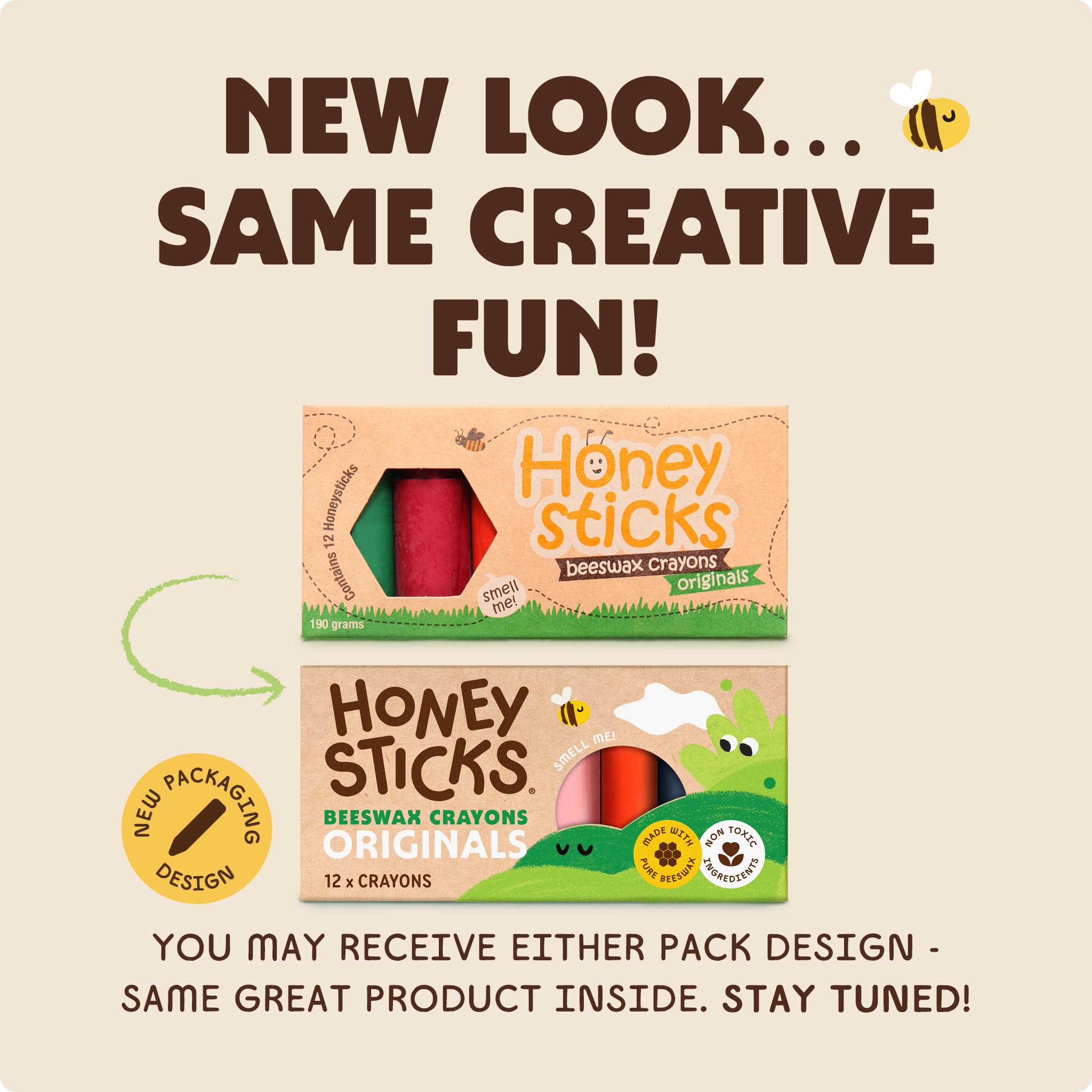 Eco-friendly, plastic-free Honeysticks packaging supports sustainable crafting