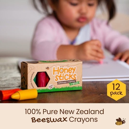 Honeysticks toddler grip design enables easy coloring for little hands
