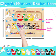 Hongid magnetic pen lifts beads smoothly for focused, quiet learning sessions.