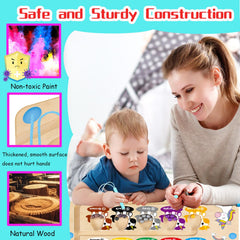 Hongid wooden construction ensures safe, durable play for toddlers and preschoolers.