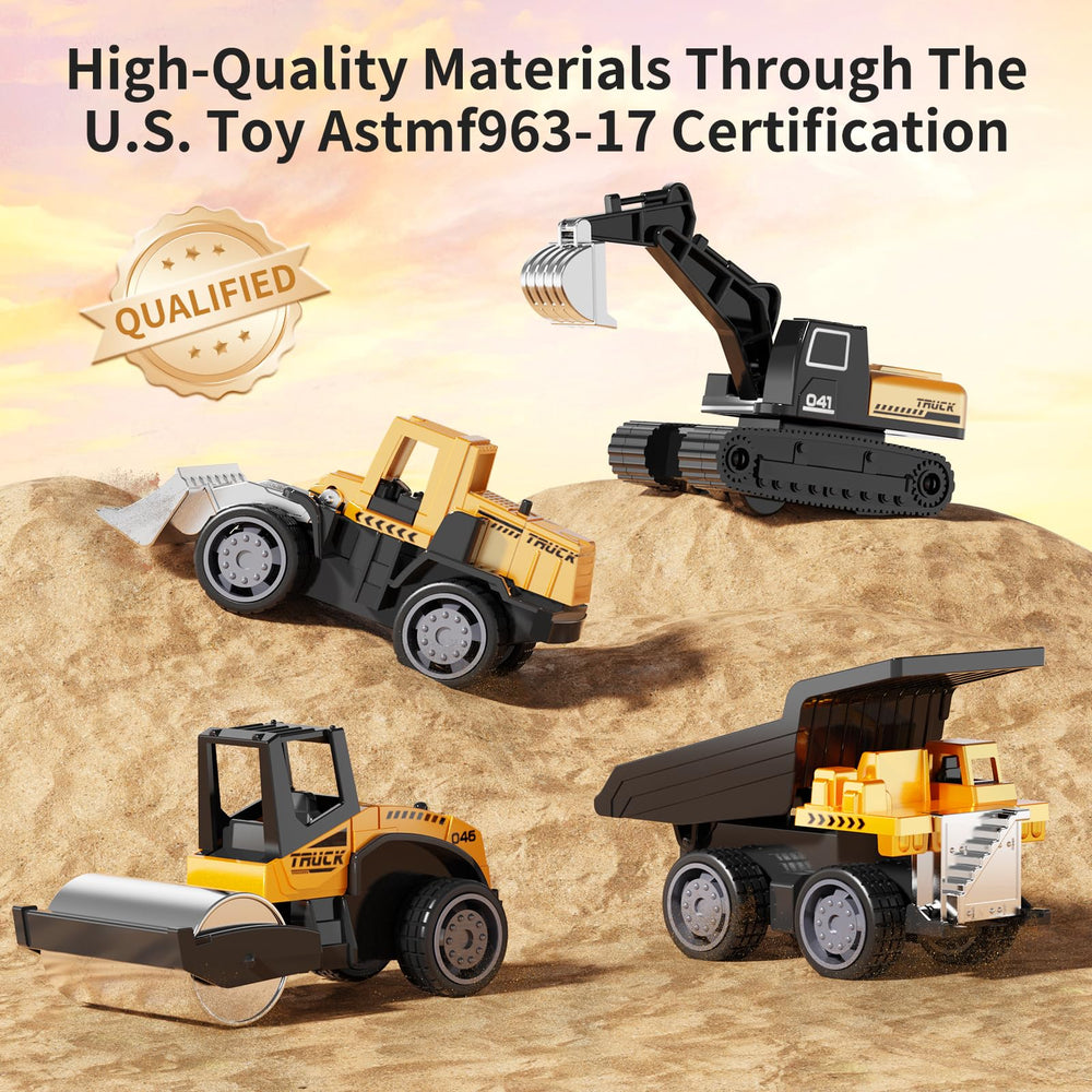 HONGTUO alloy mini bulldozer for imaginative construction play and problem solving.