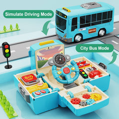 Hongtuo bus toy steering wheel for realistic driving pretend play