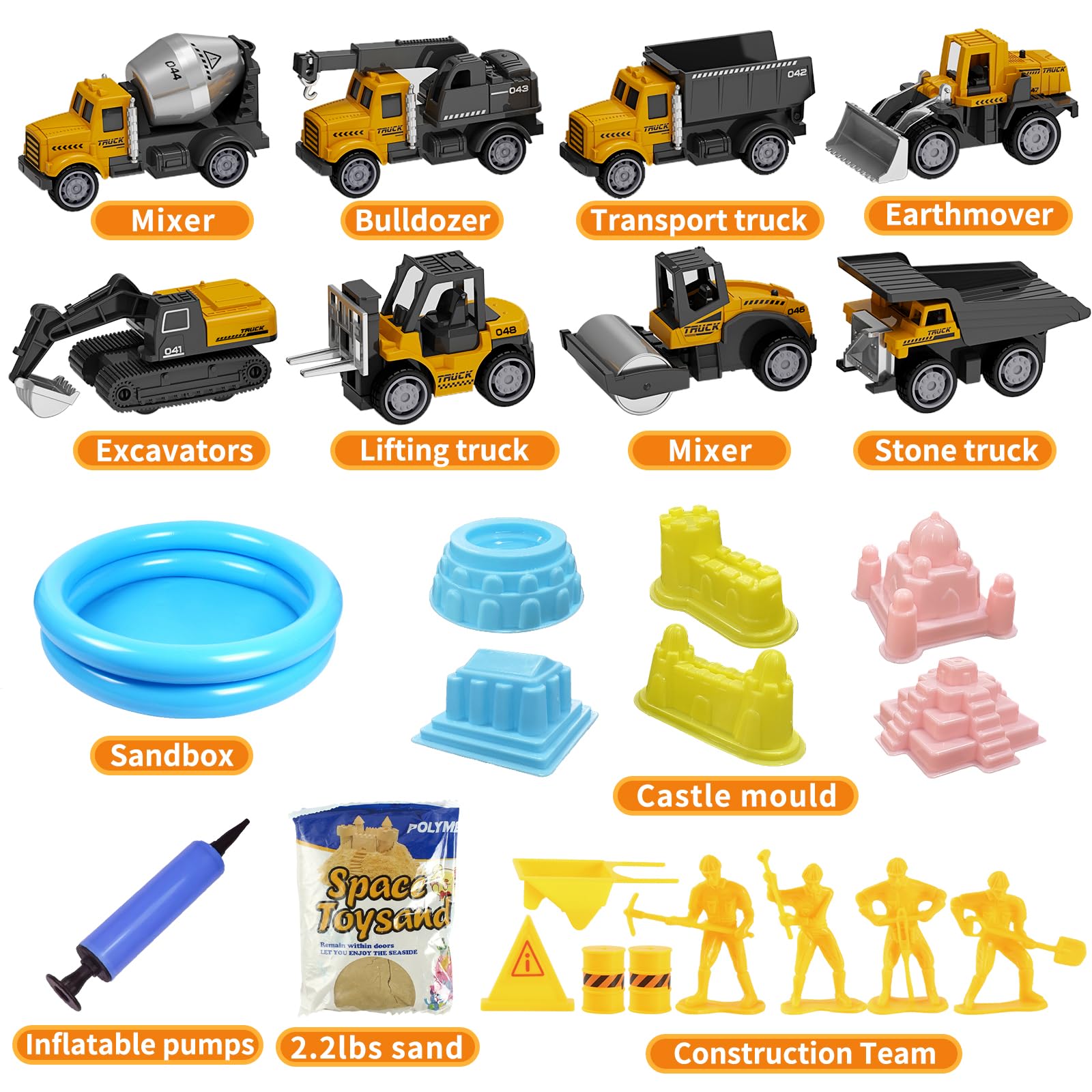 Hongtuo Play Construction Sand Kit castle molds inspire creative towers.