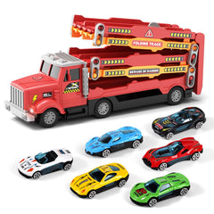 HONGTUO toy truck folding track assembly for quick play on the go.
