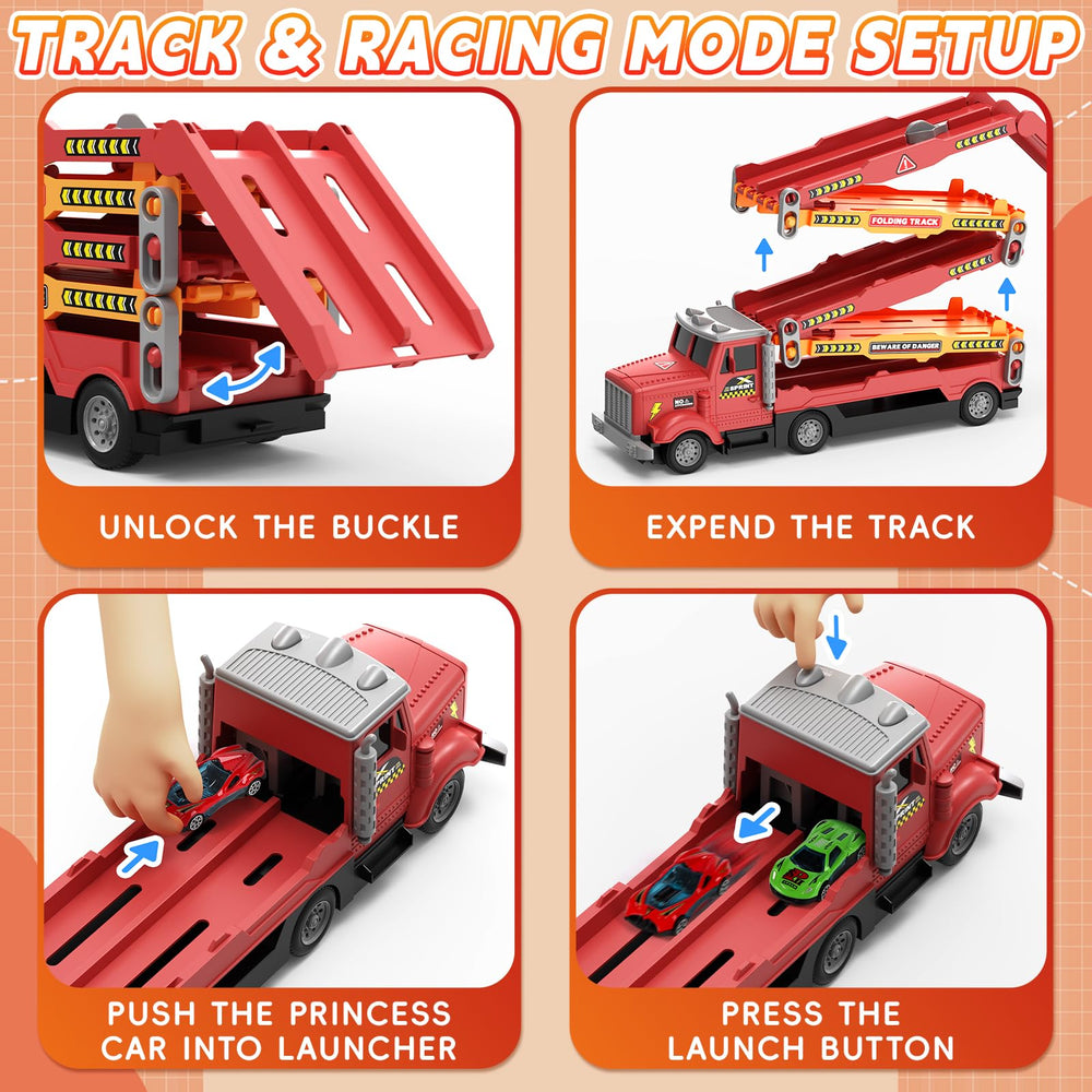 HONGTUO six-color cars for varied racing and imaginative play.