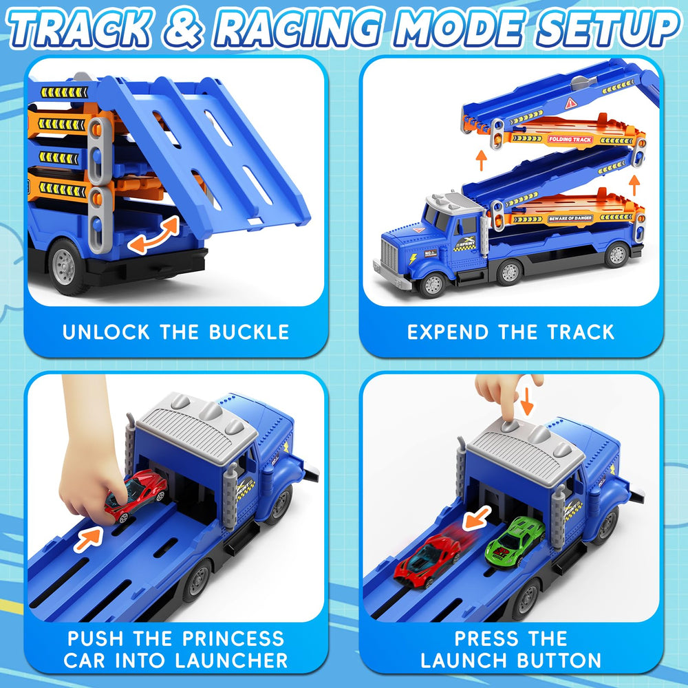 HONGTUO track lights and sounds create a realistic racing atmosphere.