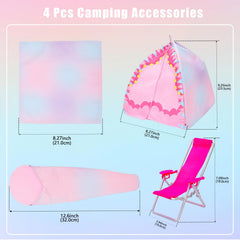 HONLAELLA accessories box enhances full campsite setup for dolls.