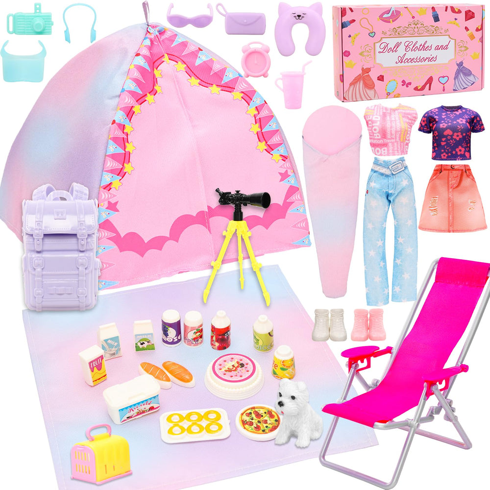 HONLAELLA doll travel tent set ready for outdoor adventures and storytelling.